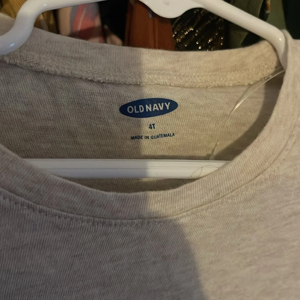 Old Navy Kids' Gray VIP Penguin Long Sleeve Tee